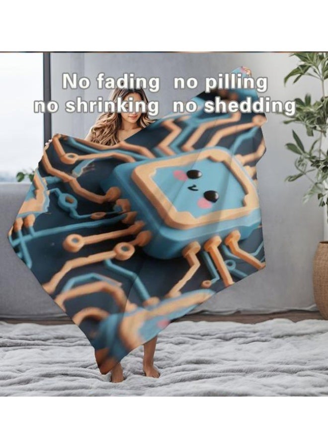 general Baby and children's cartoon flannel thin blanket (warm and comfortable, suitable for sleep, game use) 70cm*100cm - Image 3