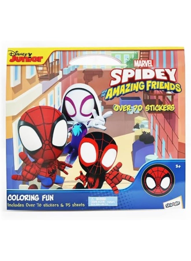 SKOODLE Disney Color & Activity Book Set for Kids: Minnie, Frozen, Princess and Spidey - Image 1