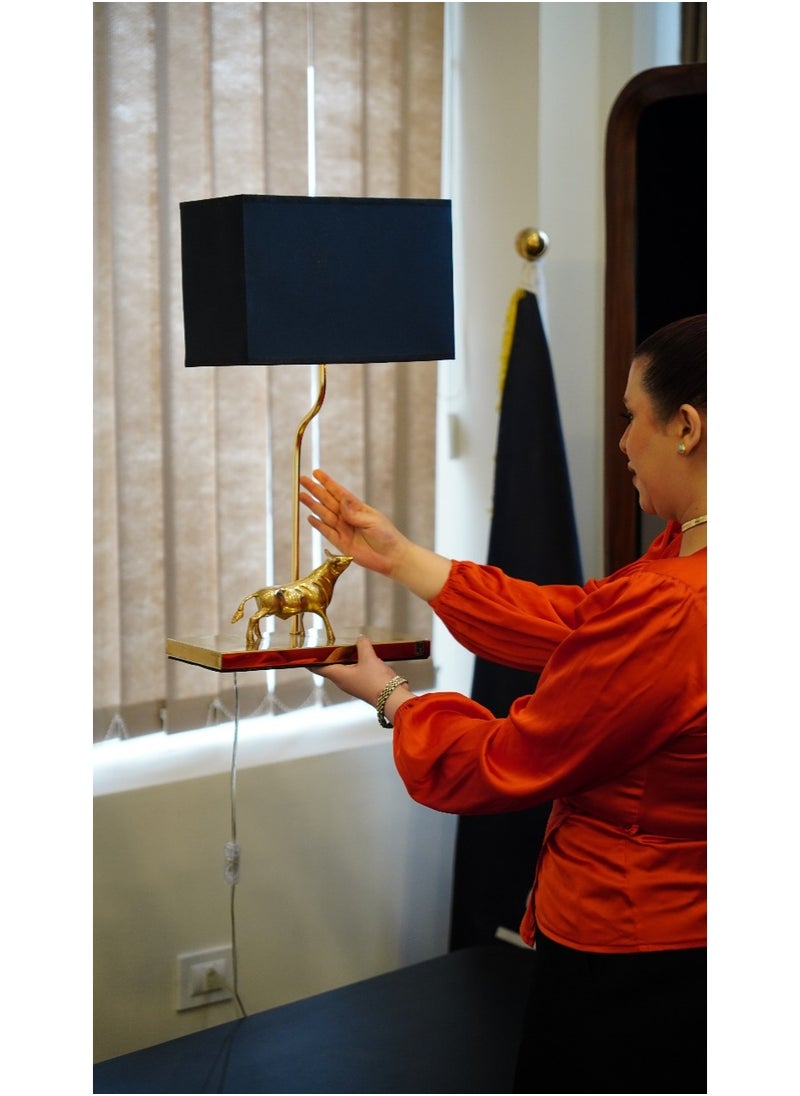 Golden Bull Table Lamp