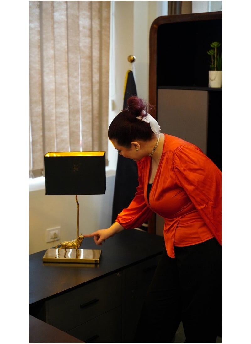Golden Bull Table Lamp