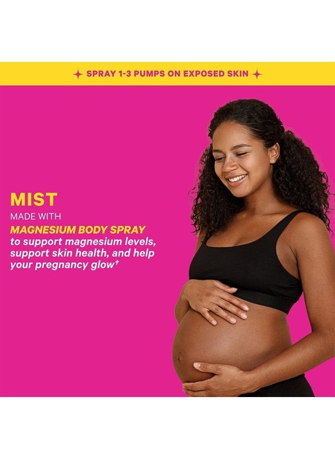 Pink Stork - Magnesium Mist, Magnesium Chloride Body Spray for Pregnant Women, Easily Absorbs Into Skin to Support Magnesium Levels, Pregnancy Must Haves - Unscented, 4 fl oz - Image 1