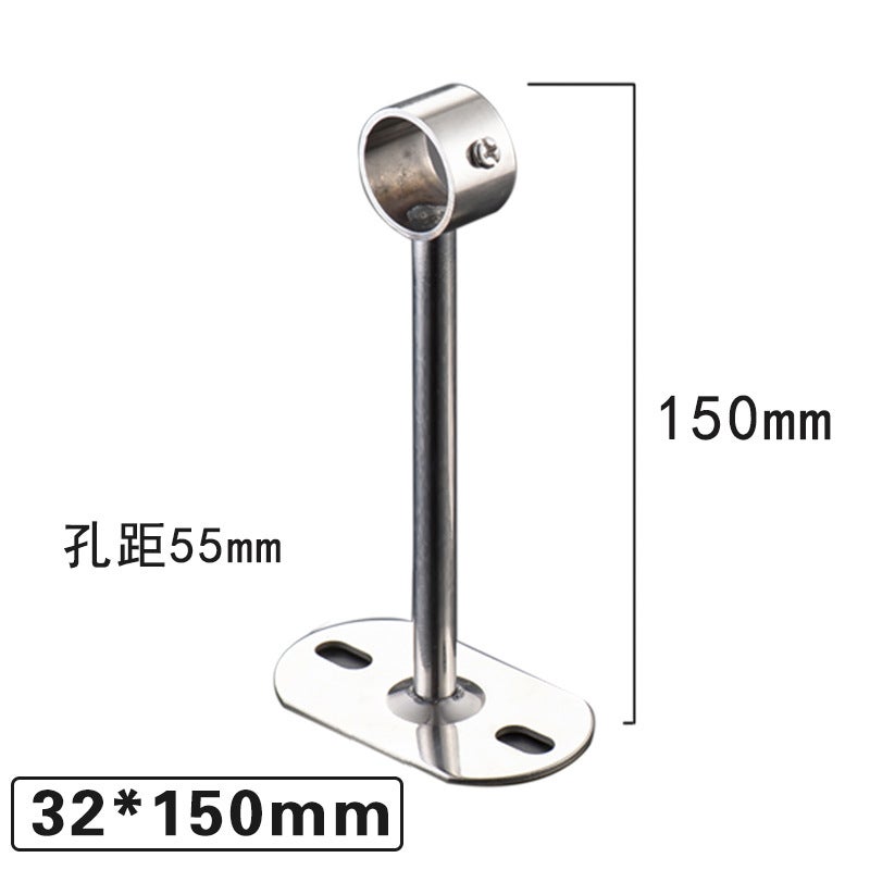 Stainless steel solid hanging seat fixed hanger thickened hanging seat drying hanger Wall top fixed hanger ring factory wholesale 32*150 