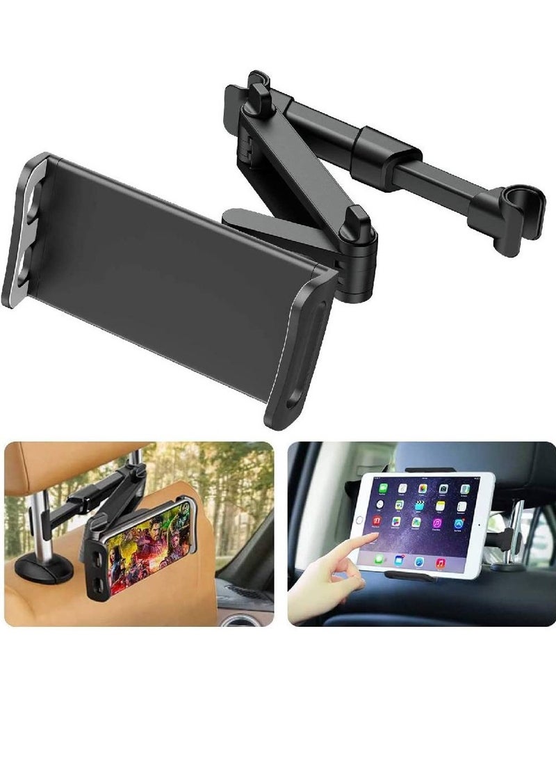 GENNEXT Car Headrest Mount/Tablet Holder Car Backseat Seat Mount/Tablet Headrest Holder Universal 360° Rotating Adjustable for All 4.5"-10.5" Tablet iPad - Image 1