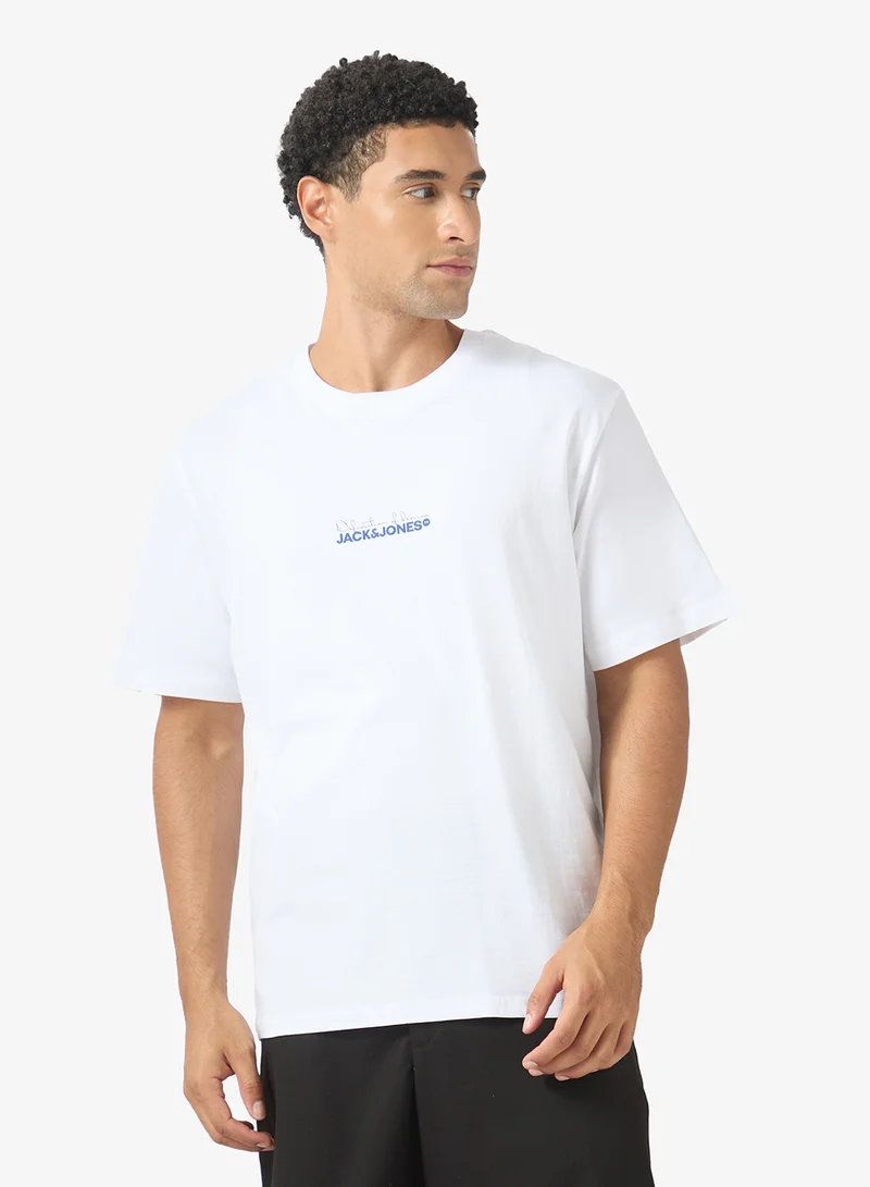 Casual Relaxed Fit Crew Neck T-Shirt