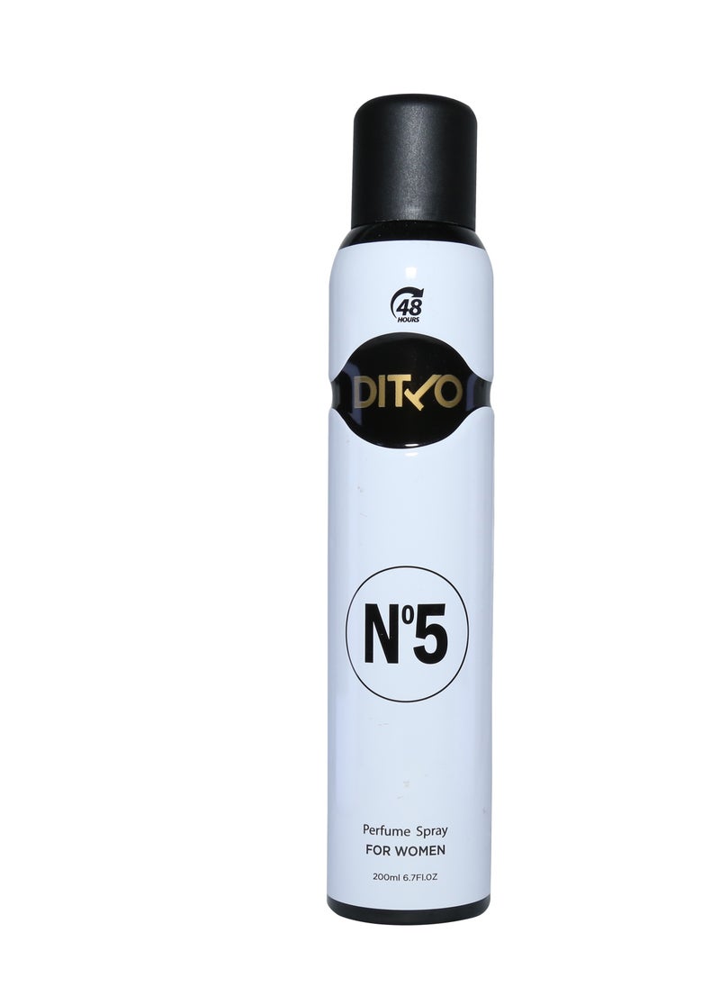 Ditto - N5 Perfume Spray For Women 200ml - Image 1