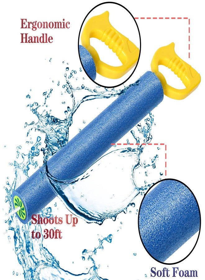 OKGD 4-Pack Water Blaster Soaker Guns Set,15'' Water Guns with Plastic Handle Outdoor Swimming Pool Beach Summer Fun Party Games - Image 3