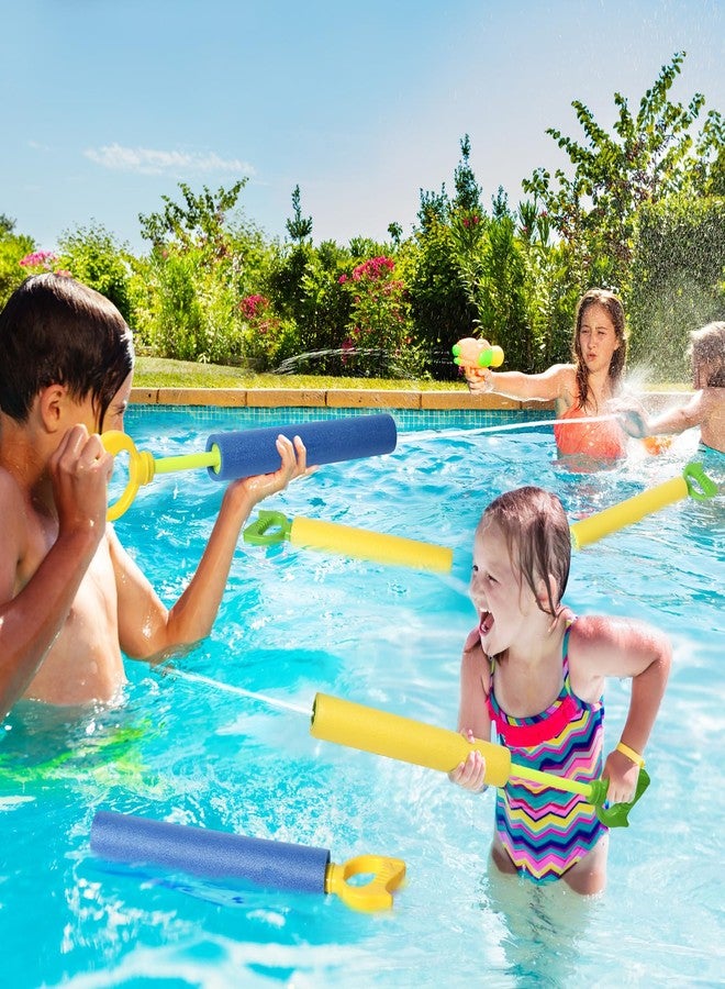 OKGD 4-Pack Water Blaster Soaker Guns Set,15'' Water Guns with Plastic Handle Outdoor Swimming Pool Beach Summer Fun Party Games - Image 5