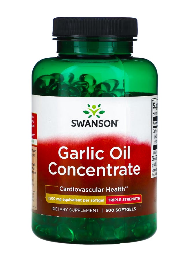 SWANSON Garlic Oil Concentrate 1500 mg 500 Softgels