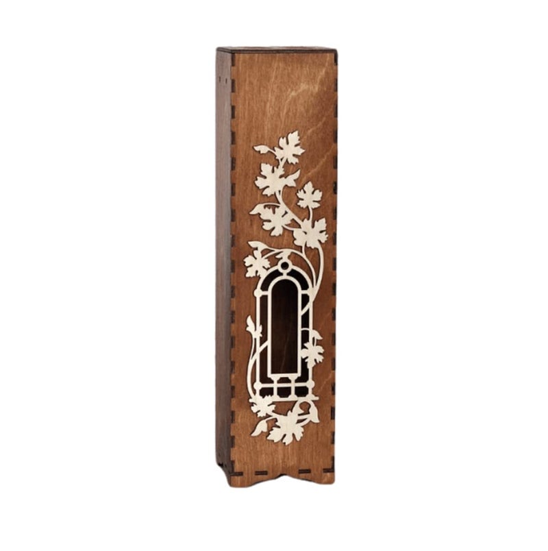 WedooZy WedooZy Wooden Bottle Case Latest Collection Elegant Portable Handcrafted Bottle Box for Storage Gift Item for Festival Birthday Anniversary Wedding Color Brown  - Image 1