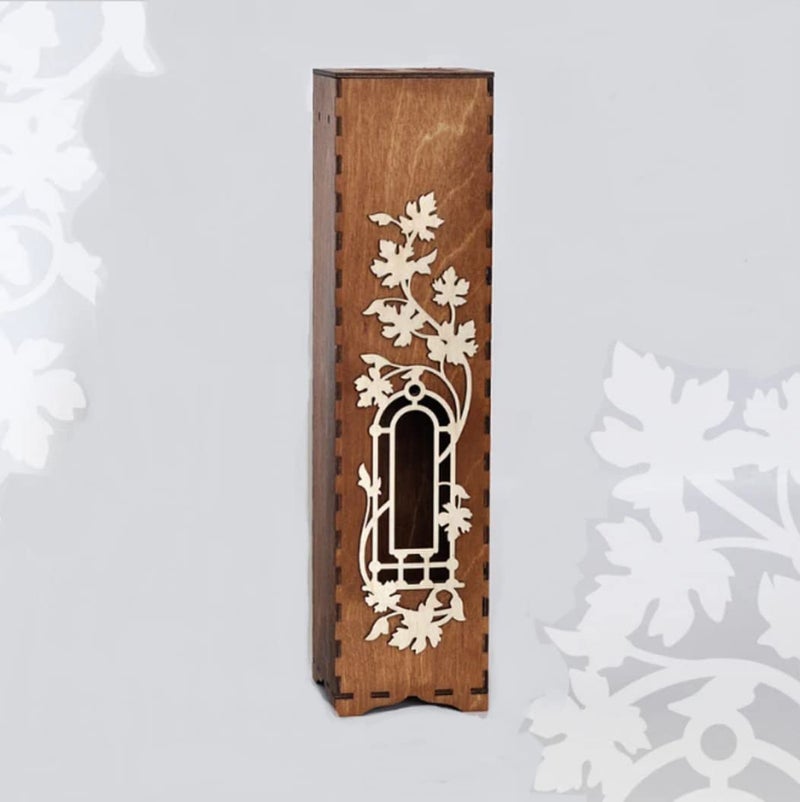 WedooZy WedooZy Wooden Bottle Case Latest Collection Elegant Portable Handcrafted Bottle Box for Storage Gift Item for Festival Birthday Anniversary Wedding Color Brown  - Image 3