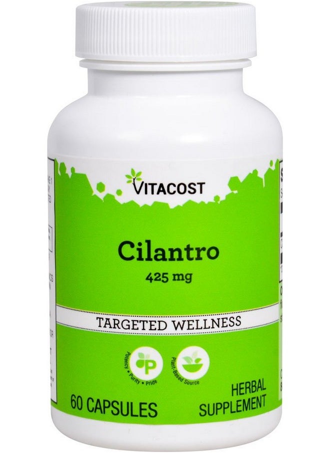 Vitacost Brand - Vitacost Cilantro (Coriander) 425 Mg 60 Capsules - Image 1