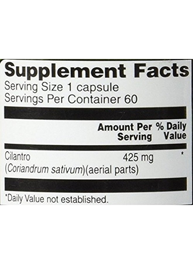 Vitacost Brand - Vitacost Cilantro (Coriander) 425 Mg 60 Capsules - Image 1