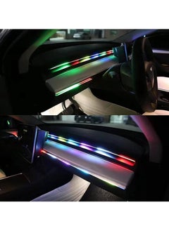 ماركة غير محددة "إضاءة LED داخلية للسيارة - شريط إضاءة RGB مع مزامنة الموسيقى وتحكم عبر التطبيق والصوت"  - Image 5