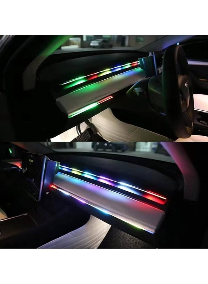 "Car Interior LED Light Strip Kit - RGB Lighting with Music Sync, App Control, and Voice Activation" - Image 5