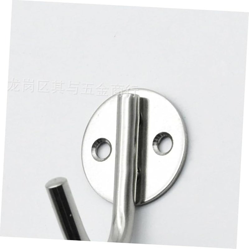 3Pcs Stainless Steel Round Wall Hooks Heavy Duty for Bathroom Kitchen Hanging - Image 5