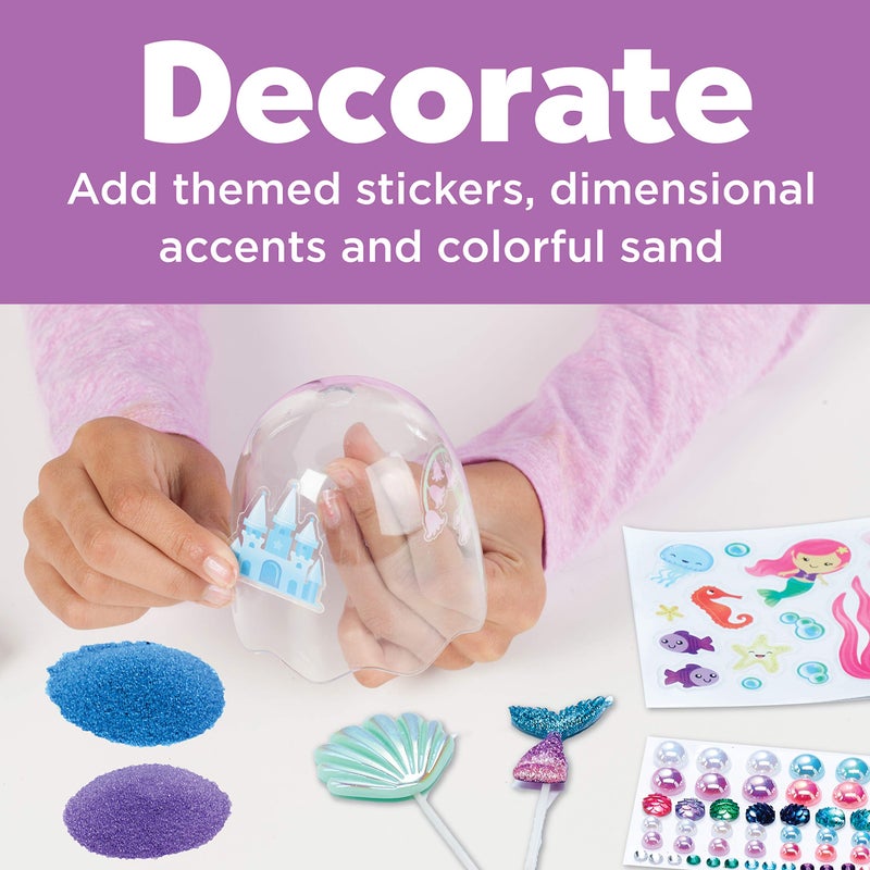 Creativity for Kids Mini Garden: Mermaid Terrarium Kit - Mermaid Gifts for Girls, Crafts and Toys, Holiday Stocking Stuffers for Kids (Ages 6+) - Image 5