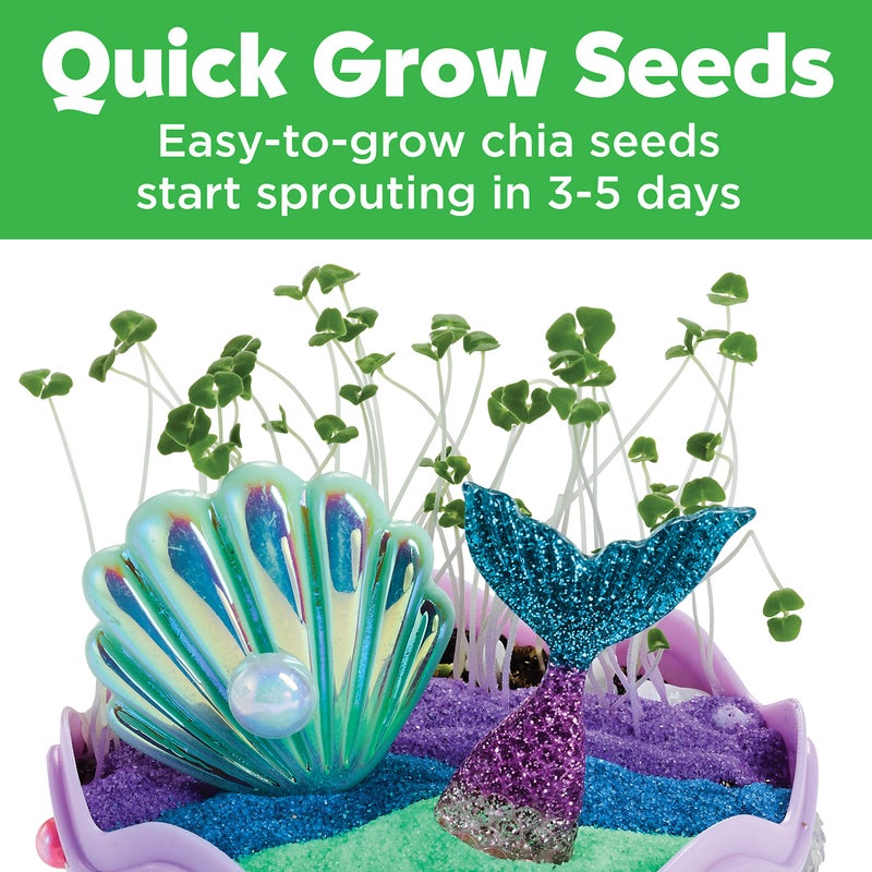 Creativity for Kids Mini Garden: Mermaid Terrarium Kit - Mermaid Gifts for Girls, Crafts and Toys, Holiday Stocking Stuffers for Kids (Ages 6+) - Image 4