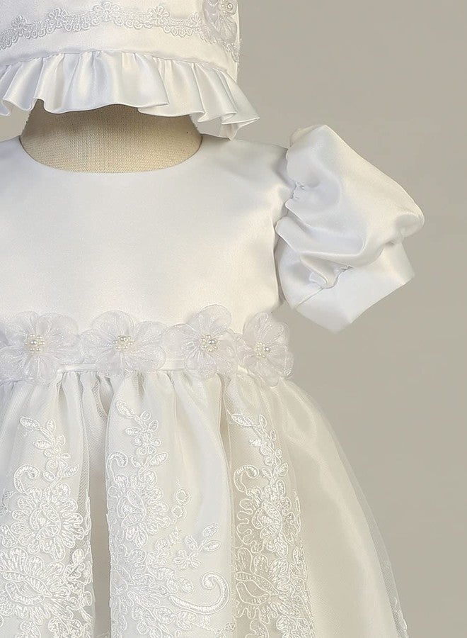 Pink Princess Baby Girl Baptism Dress Christening Dresses for Baby Girl White Baptismal Gown Vestido de Bautizo para Niña 3 Months Girls' Outfit Infant Newborn Babies bautismo Bebes ropones babtism - Image 3