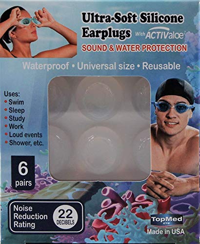 TOPMED ETS Top Med Soft Silicone Earplugs Value Pack, 6 Pairs Original Moldable Silicone Putty Ear Plugs for Sleeping, Snoring, Swimming, Travel - Image 2
