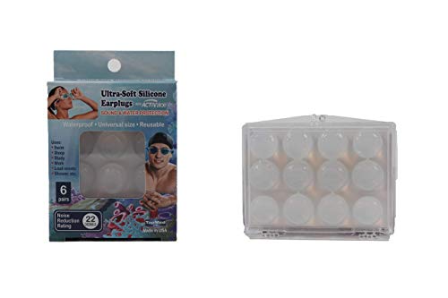 TOPMED ETS Top Med Soft Silicone Earplugs Value Pack, 6 Pairs Original Moldable Silicone Putty Ear Plugs for Sleeping, Snoring, Swimming, Travel - Image 1