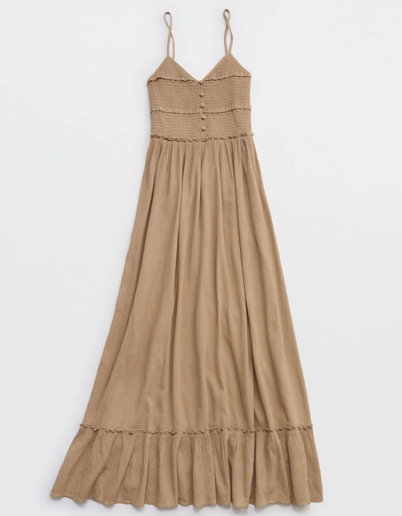 Aerie  Aerie Button Front Maxi Dress for Women | Best Price UAE