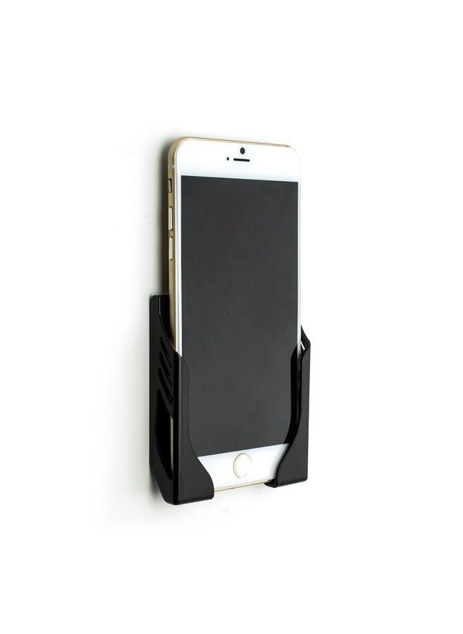 Dockem - Damage-Free Wall Mount for iPhone: 13, 12, Mini, Pro, Pro Max, 11, Pro, Pro Max, SE 2, XS/X, XS Max, XR, 8/7, 8/7 Plus, S21, S20 with 3M Command Strip Adhesives: Koala Mount Wall Dock [Black] - Image 1