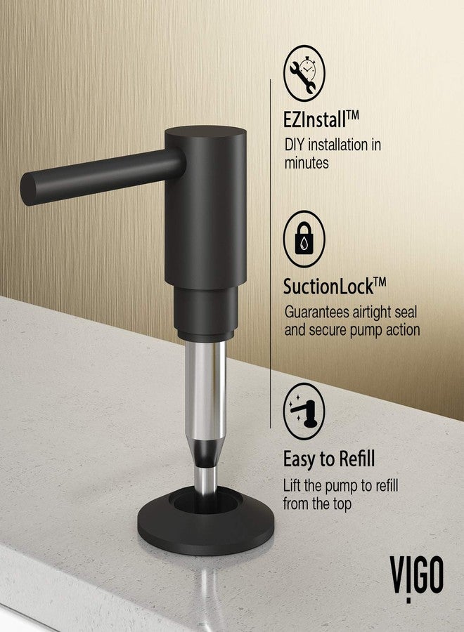 VIGO Bolton 10 oz. Kitchen Soap Dispenser in Matte Black - VGSD005MB - Image 3