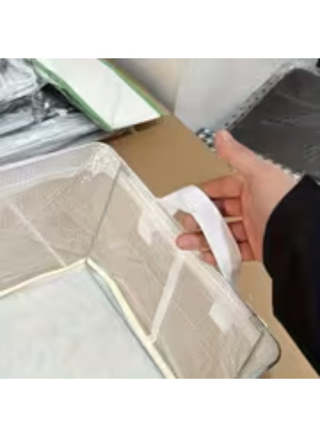 erorex 5pcs Foldable Storage Boxes with Rigid Bottom | Space-Saving Pants and T-Shirt Organizer for Home, Kitchen, Wardrobe, and Underwear Storage, Shelf Baskets - Image 5