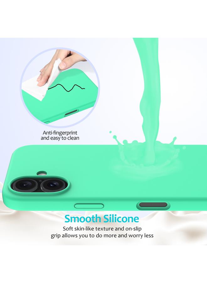 S-TOP Case For iPhone 16 Plus Solid Color Silicone Phone Case - Image 4