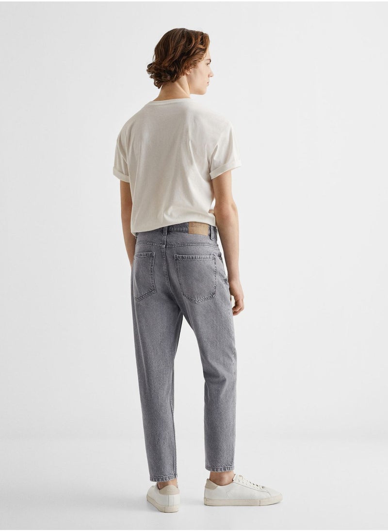 MANGO - Youth Light Wash Ripped Jeans - Image 1