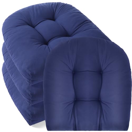 Barydat 4 Pcs Outdoor Chair Cushions 18.9 x 18.9 Inch Patio Furniture Cushion Overstuffed Seat Cushion Chair Pad with - Image 2