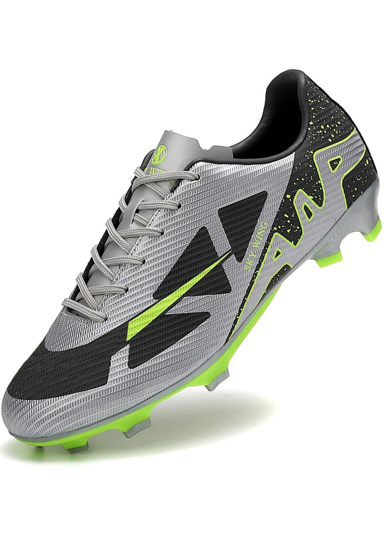 SKY WING SKY WING Football Cleats Unisex And Kid,Indoor Outdoor Low Top Soccer Shoes For Men And Women And Kid Lightweight Shock Resistant Training Boots Professional Turf Shoes Sport Athletic Ground Football Boots  - Image 1