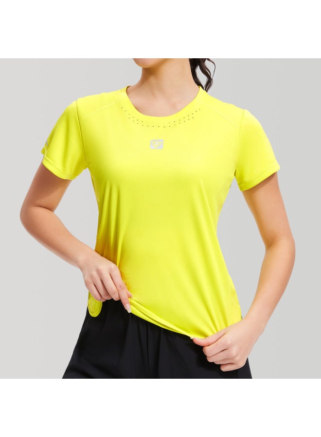 Men's And Women's Basketball Training Fitness Clothing Breathable Perspiration Ice Silk Mesh Quick-drying Loose Plus Size Sports Short-sleeved T-shirt For Summer