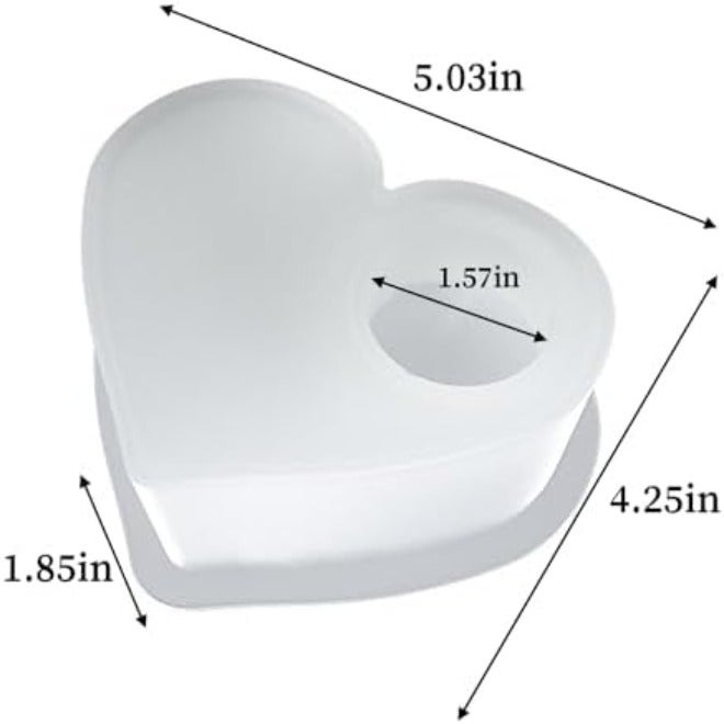 Wehous Candle Holder Silicone Resin Mold, 3D Moon Resin Mold, Moon Shape Tealight Trinket Holder Silicone Mold, Cute Cement Concrete Mold, Epoxy Resin Casting Molds for Craft Making  Decoration - Image 5