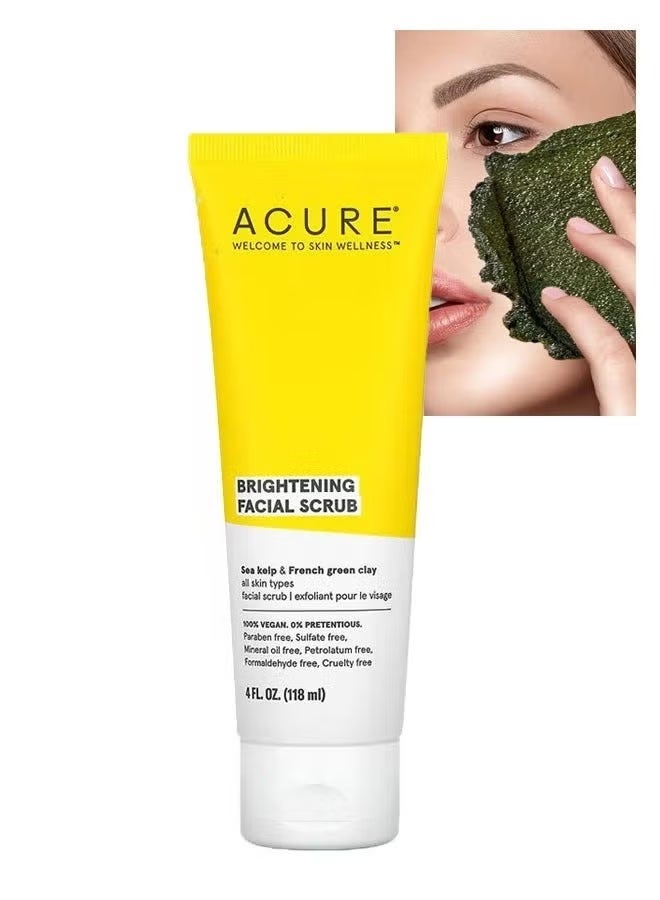 Acure Brightening Facial Scrub 118ml - Image 1