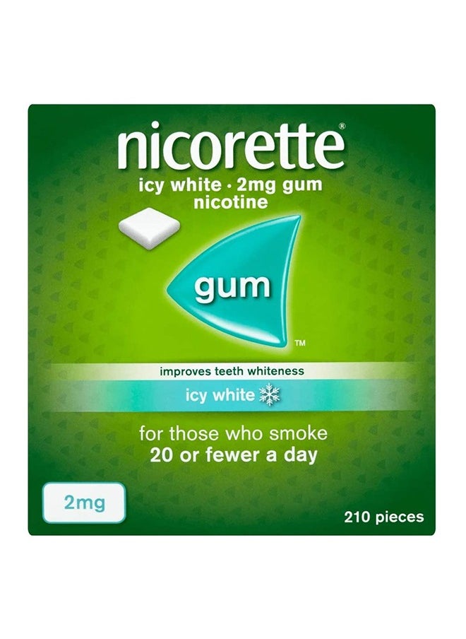 nicorette - 210-Piece Icy White Chewing Gum 2mg - Image 1