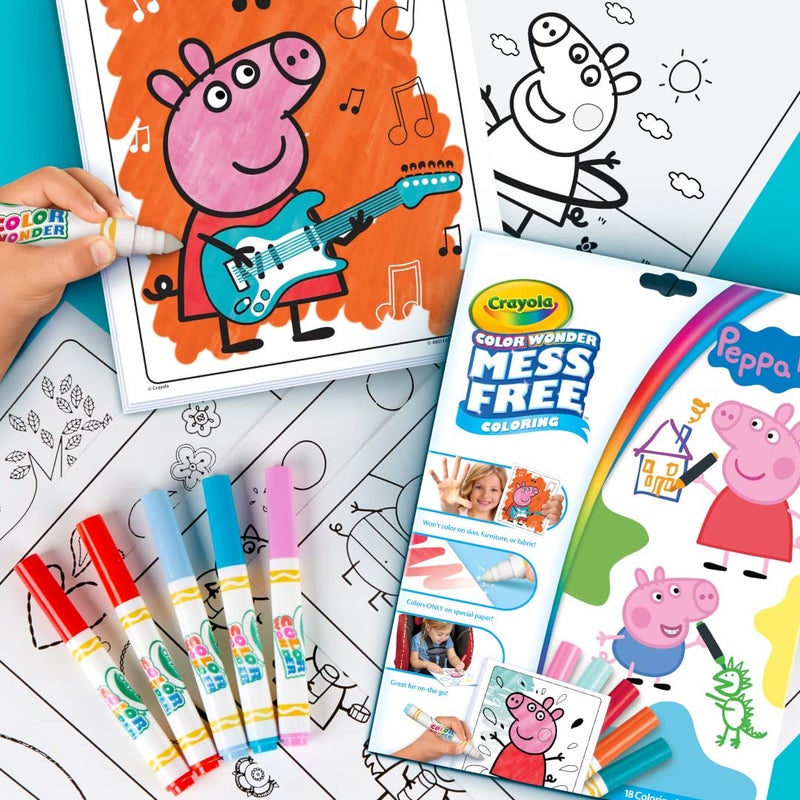 Crayola Peppa Pig Color Wonder Activity Set, Mess Free Peppa Pig Coloring Pages for Toddlers, Peppa Pig Toys, Toddler Gifts - Image 3