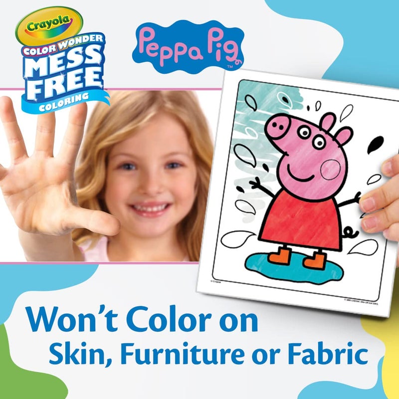 Crayola Peppa Pig Color Wonder Activity Set, Mess Free Peppa Pig Coloring Pages for Toddlers, Peppa Pig Toys, Toddler Gifts - Image 5