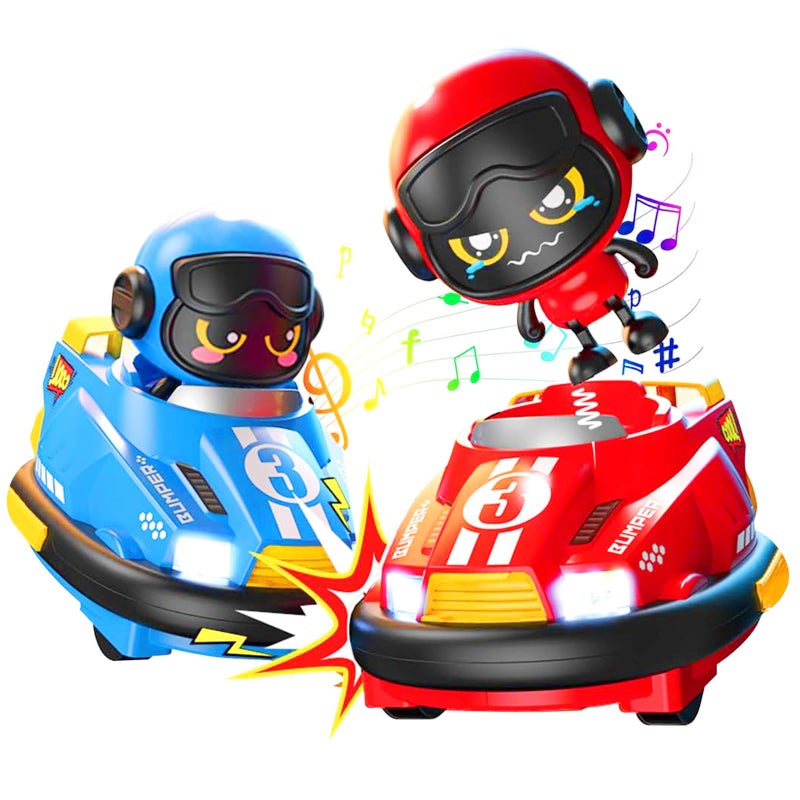 OBEST 2 Pack Remote Control Car RC Ejecting Bumper Car for Kids Light Sound 360Rotating Bumper Cars for 3 4 5 6 Year Old Boys Girls Christmas Birthday Gifts - Image 3