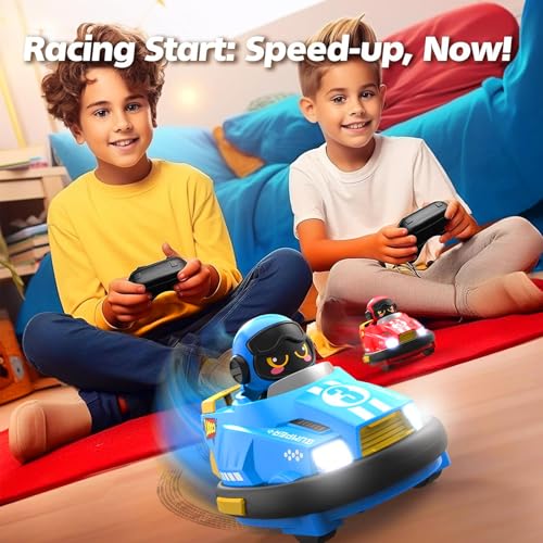 OBEST 2 Pack Remote Control Car RC Ejecting Bumper Car for Kids Light Sound 360Rotating Bumper Cars for 3 4 5 6 Year Old Boys Girls Christmas Birthday Gifts - Image 5