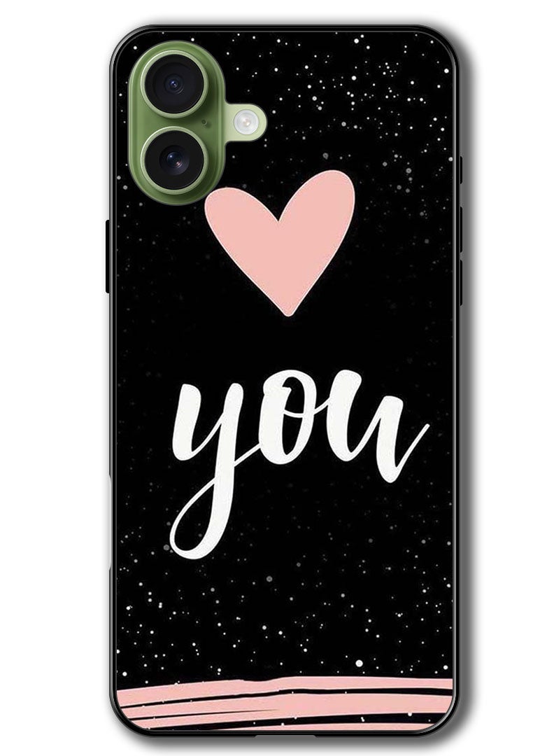Theodor Case Compatible with Apple iPhone 17 6.3 Inch Protection Shockproof Bumper Cover You Heart - Image 1