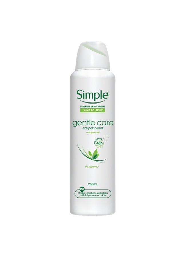 simple Gentle Care Antiperspirant Spray 250ml