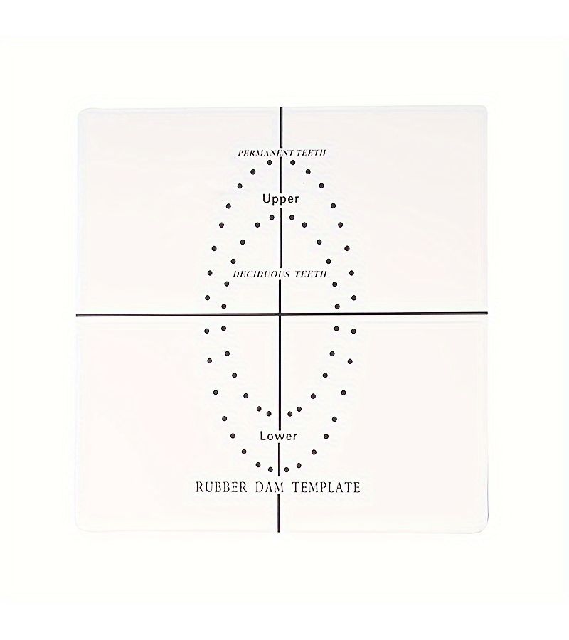 White Plastic Oral Positioning Plate PVC Positioning Punch Tool - Image 3