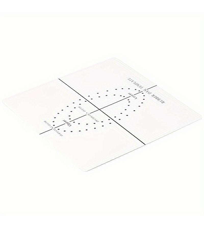White Plastic Oral Positioning Plate PVC Positioning Punch Tool - Image 5