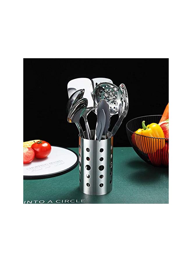 PROMASS Stainless Steel Cooking Utensils Set, 13 Pieces Kitchen Utensils Set, Kitchen Tools Set with Utensil Holder Non-Stick and Heat Resistant,Dishwasher Safe, Easy to Clean (13 Packs) - Image 2