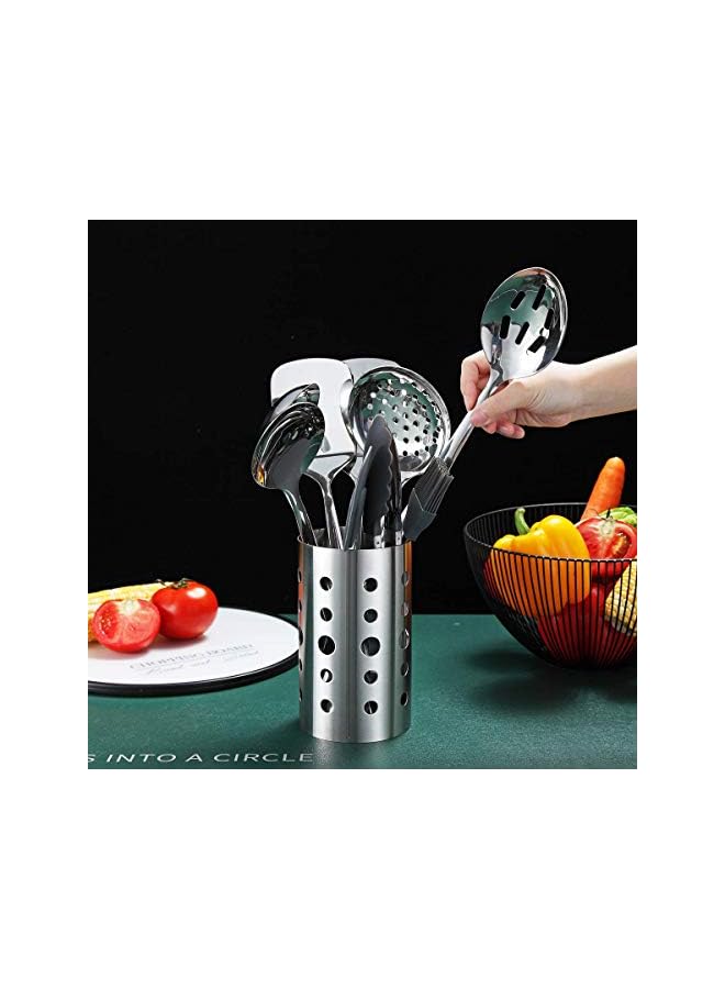 PROMASS Stainless Steel Cooking Utensils Set, 13 Pieces Kitchen Utensils Set, Kitchen Tools Set with Utensil Holder Non-Stick and Heat Resistant,Dishwasher Safe, Easy to Clean (13 Packs) - Image 3