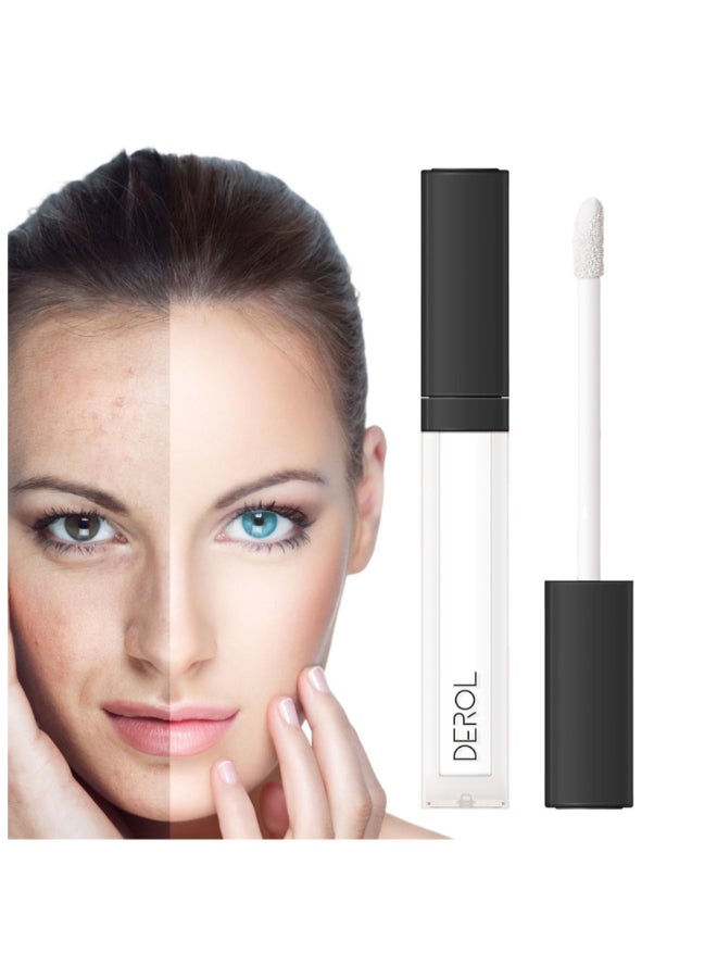 DEROL Face Concealer Foundation, Color Corrector, Face Liquid Concealer Pencil Covering Spots And Acne Marks Eye Concealer Cream Dark Circles Natural Makeup Foundation (01# snow)  - Image 2
