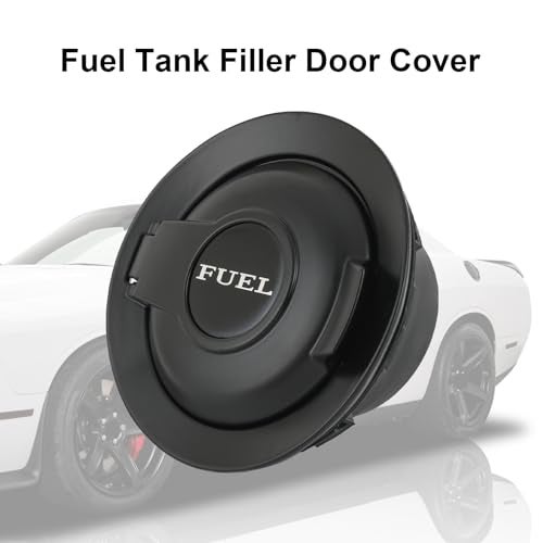 CARMOCAR Fuel Gas Door Vapor Edition Matte Black Replacement for 2008-2023 Dodge Challenger Fuel Filler Door 68250120AA - Image 5