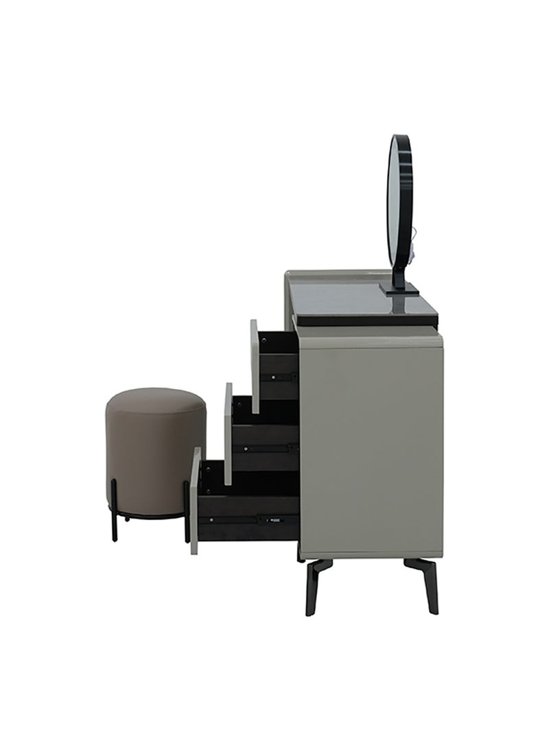 ROYALOAK Royaloak Houston Dresser | MDF Construction | 3 Drawers | High-Gloss Finish | Modern Design | Durable & Long-lasting | Easy to Clean | Dressing Table  - Image 3
