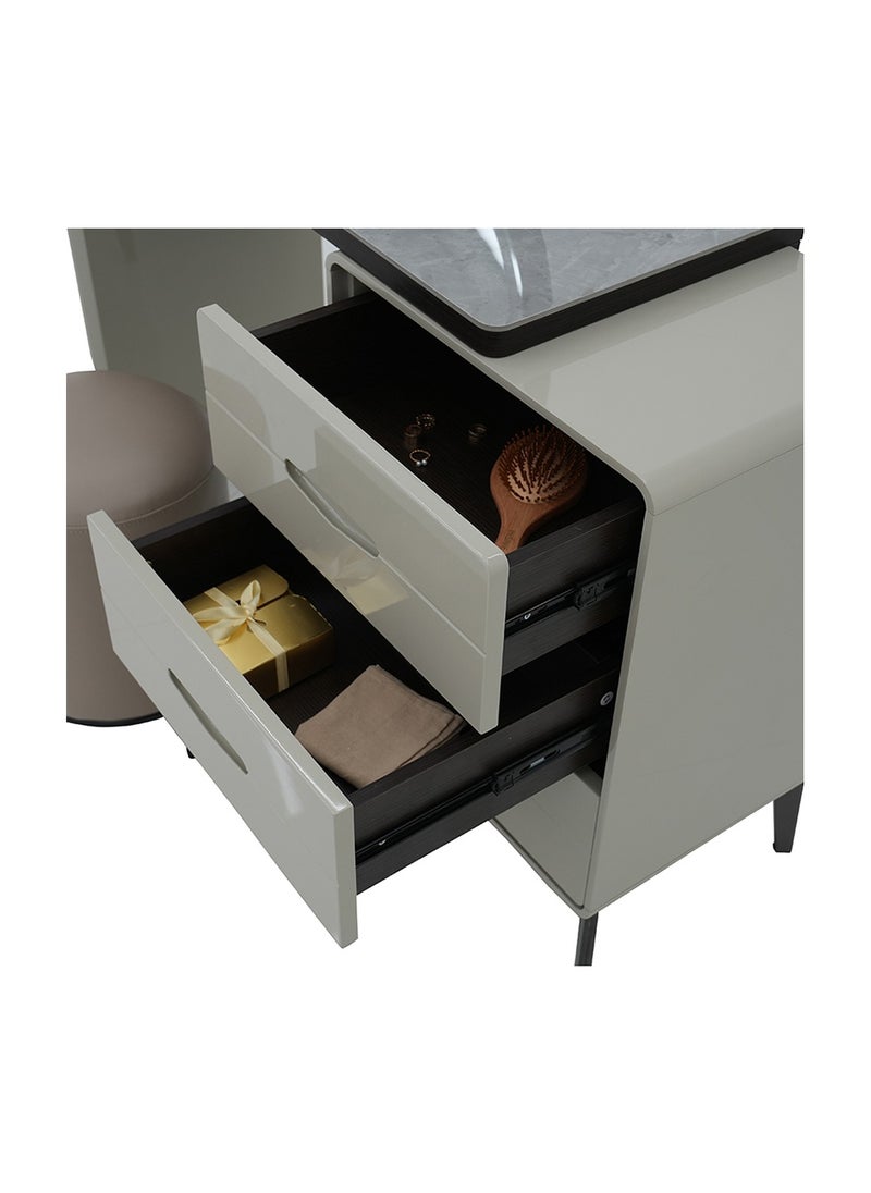 ROYALOAK Royaloak Houston Dresser | MDF Construction | 3 Drawers | High-Gloss Finish | Modern Design | Durable & Long-lasting | Easy to Clean | Dressing Table  - Image 5